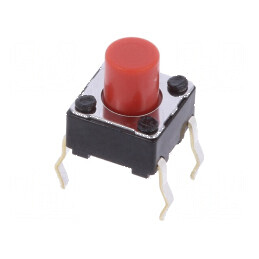Microîntrerupător TACT SPST 0,05A 12VDC THT 2,6N 7mm | Electronic-mag.ro | Componente Electronice