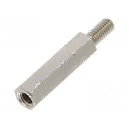 Piuliță distanțieră filet M2,5 hexagonală 15mm | Electronic-mag.ro | Componente Electronice