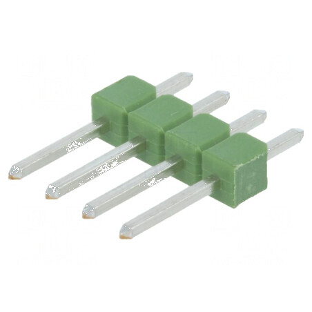 Conector şir pini AMPMODU MOD II tată 4 PIN THT | Electronic-mag.ro | Componente Electronice