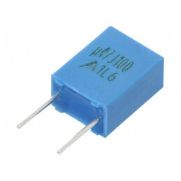 Condensator poliester 0,47uF 63VAC 100VDC 5mm ±5% THT | Electronic-mag.ro | Componente Electronice