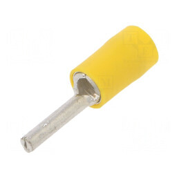 Vârf tip ac Ø 2,7mm 4÷6mm2 crimpat pe cablu galben izolată | Electronic-mag.ro | Componente Electronice