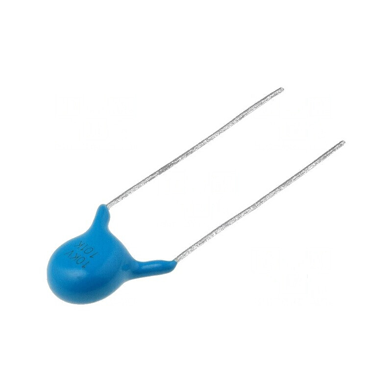 Condensator ceramic 100pF 10kV THT 10mm Øterm 600um | Electronic-mag.ro | Componente Electronice