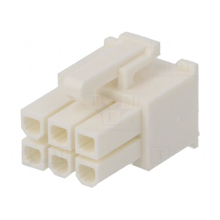 Conector cablu-placă mufă mamă VAL-U-LOK 4,2mm PIN 6 600V | Electronic-mag.ro | Componente Electronice
