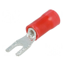 Furcă M3 0,25-1,6mm2 crimpat pe cablu izolată cositorit | Electronic-mag.ro | Componente Electronice
