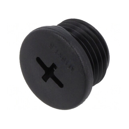 Capac de protecţie M16 1,5 IP68 poliamidă neagră | Electronic-mag.ro | Componente Electronice