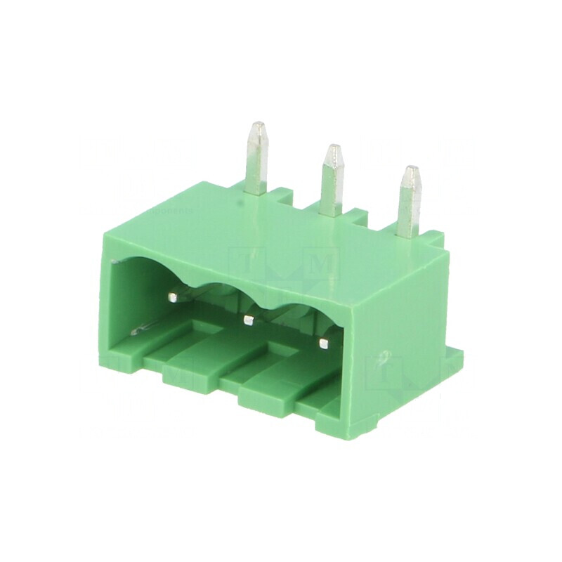 Regletă de conexiuni deconectabilă 5mm, 3 piste, tată | Electronic-mag.ro | Componente Electronice