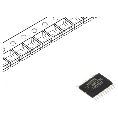 Flip-Flop Digital D CMOS 8 Canale SMD TSSOP20 | Electronic-mag.ro | Componente Electronice