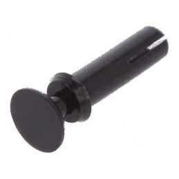 Diblu poliamidă 8,5mm - 2,7mm orificiu negru | Electronic-mag.ro | Componente Electronice
