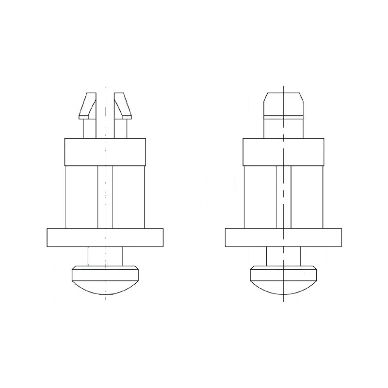 Distanţier PCB Poliamidă 66 9,5mm Clichet | Electronic-mag.ro | Componente Electronice