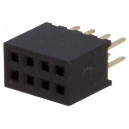 Conector şiruri pini soclu mamă 8 PIN 1,27mm THT 2x4 | Electronic-mag.ro | Componente Electronice