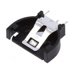 Soclu CR2032 Vertical THT 16.9mm Negru | Electronic-mag.ro | Componente Electronice