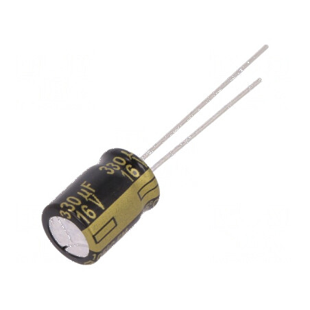 Condensator electrolitic low ESR THT 330uF 16V 8x11.5mm | Electronic-mag.ro | Componente Electronice