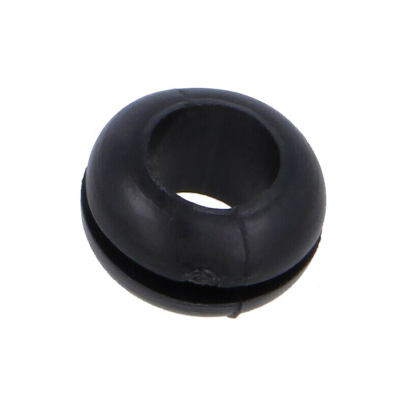 Manșon negru Ø11mm Øorif: 8mm pentru panou max. 1,6mm | Electronic-mag.ro | Componente Electronice