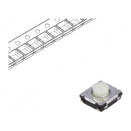 Microîntrerupător TACT SPST 0,02A/15VDC SMT Poz: 2 | Electronic-mag.ro | Componente Electronice
