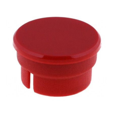 Capac poliamidă roșie 15mm - temperatură 20÷70°C | Electronic-mag.ro | Componente Electronice