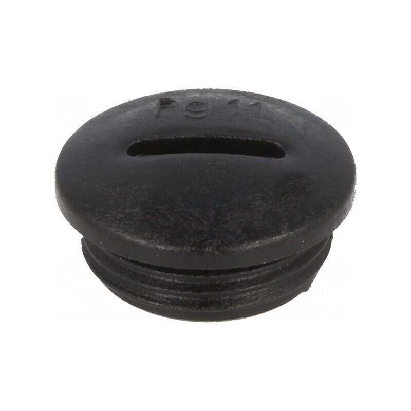 Capac de protecție PG11 IP54 poliamidă neagră 6mm | Electronic-mag.ro | Componente Electronice
