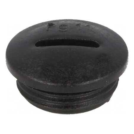 Capac de protecție PG11 IP54 poliamidă neagră 6mm | Electronic-mag.ro | Componente Electronice