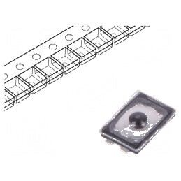 Microîntrerupător TACT SPST-NO 0,02A/15VDC SMT Poz: 2 | Electronic-mag.ro | Componente Electronice
