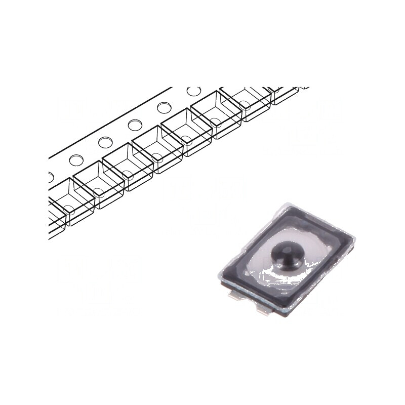 Microîntrerupător TACT SPST-NO 0,02A/15VDC SMT Poz: 2 | Electronic-mag.ro | Componente Electronice