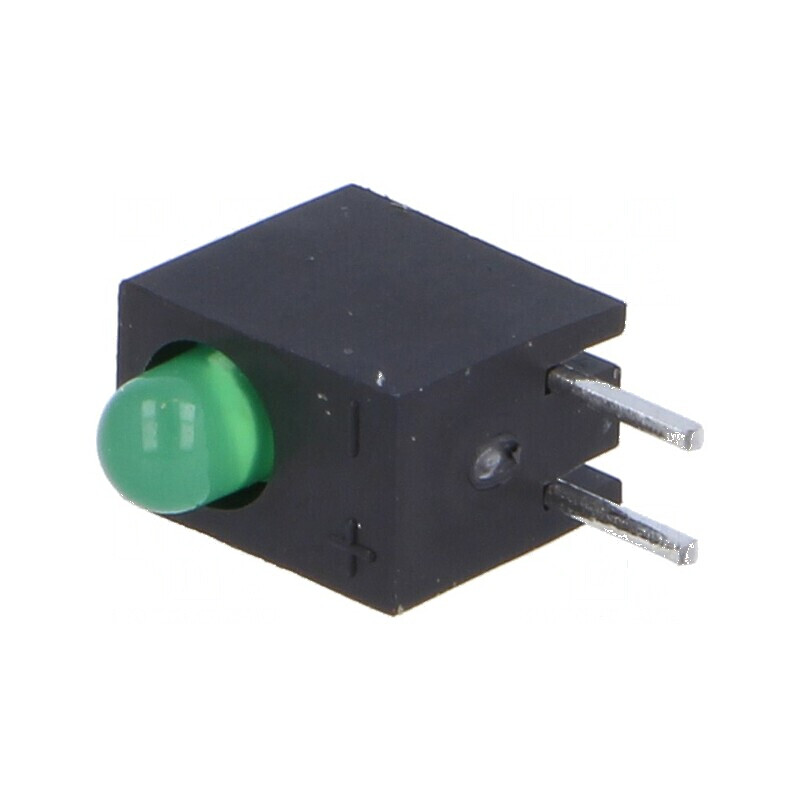LED 3mm Verde 20mA 60° 2,2÷2,5V | Electronic-mag.ro | Componente Electronice
