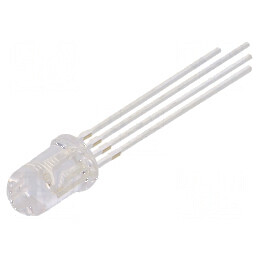 LED 5mm RGB Convex 25° Catod Comun 4 Terminale | Electronic-mag.ro | Componente Electronice