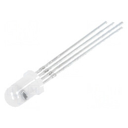 LED 5mm RGB Convex 160° Catod Comun 4 Terminale | Electronic-mag.ro | Componente Electronice