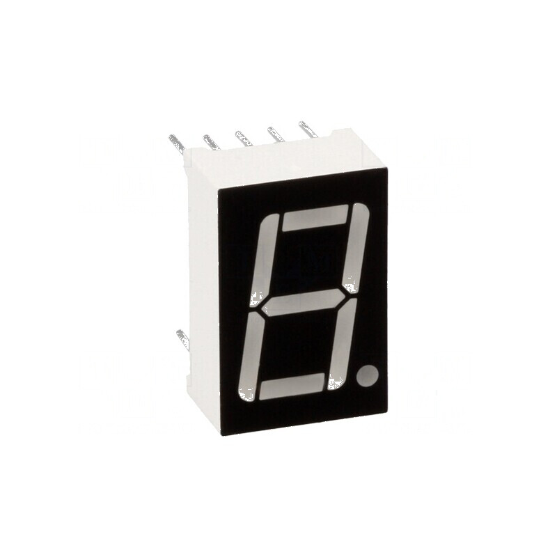 Afișaj LED 7 segmente 14,2mm 0,56 Nr.car: 1 verde 5,5mcd | Electronic-mag.ro | Componente Electronice