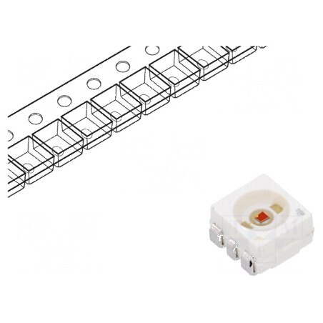 LED SMD galben 3,5x3,2mm 120° 140mA 3550÷11200mcd | Electronic-mag.ro | Componente Electronice