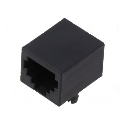 Conector RJ11 soclu 6p4c THT unghi 90° | Electronic-mag.ro | Componente Electronice