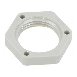 Piuliță M20 poliamidă 26mm gri deschis - filet metric 1,5 | Electronic-mag.ro | Componente Electronice