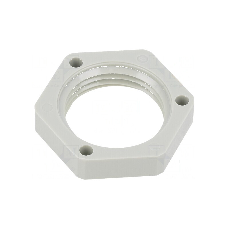 Piuliță M20 poliamidă 26mm gri deschis - filet metric 1,5 | Electronic-mag.ro | Componente Electronice Piuliță M20 poliamidă 26mm gri deschis - filet metric 1,5 | Electronic-mag.ro | Componente Electronice