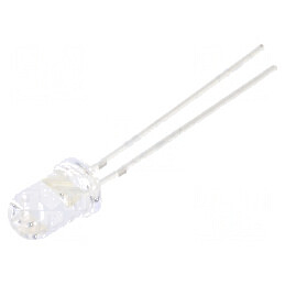 LED 5mm portocalie 60000-75000mcd 15° convex | Electronic-mag.ro | Componente Electronice