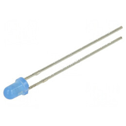 LED 3mm Albastru 500-750mcd 30° Convex 5VDC | Electronic-mag.ro | Componente Electronice