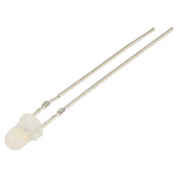 LED 3mm Alb Cald Convex 4200-5800mcd 30° | Electronic-mag.ro | Componente Electronice