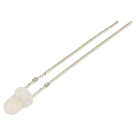 LED 3mm Alb Cald Convex 4200-5800mcd 30° | Electronic-mag.ro | Componente Electronice