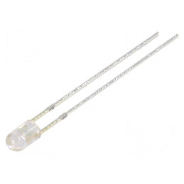 LED 3mm roșie 12VDC 2180-3000mcd 30° convex | Electronic-mag.ro | Componente Electronice