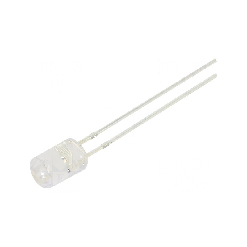 LED 5mm roșie 500-750 mcd 100° plat, nr. term: 2 | Electronic-mag.ro | Componente Electronice