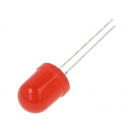 LED 10mm roșie 1120-1560mcd 30° convex 5VDC | Electronic-mag.ro | Componente Electronice