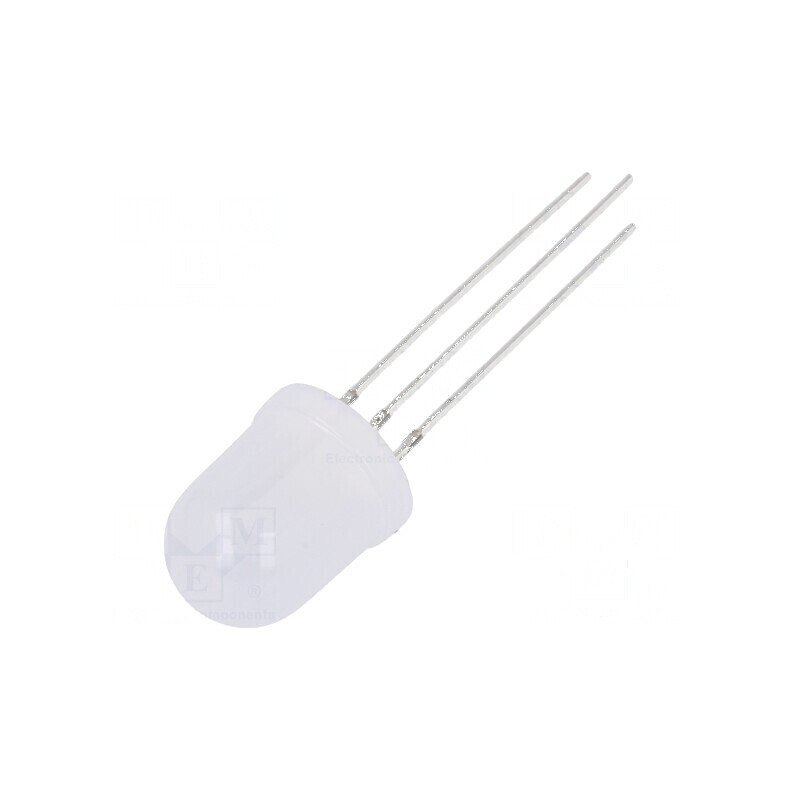 LED 10mm roșie/galbenă 90° plat, 3 termeni | Electronic-mag.ro | Componente Electronice