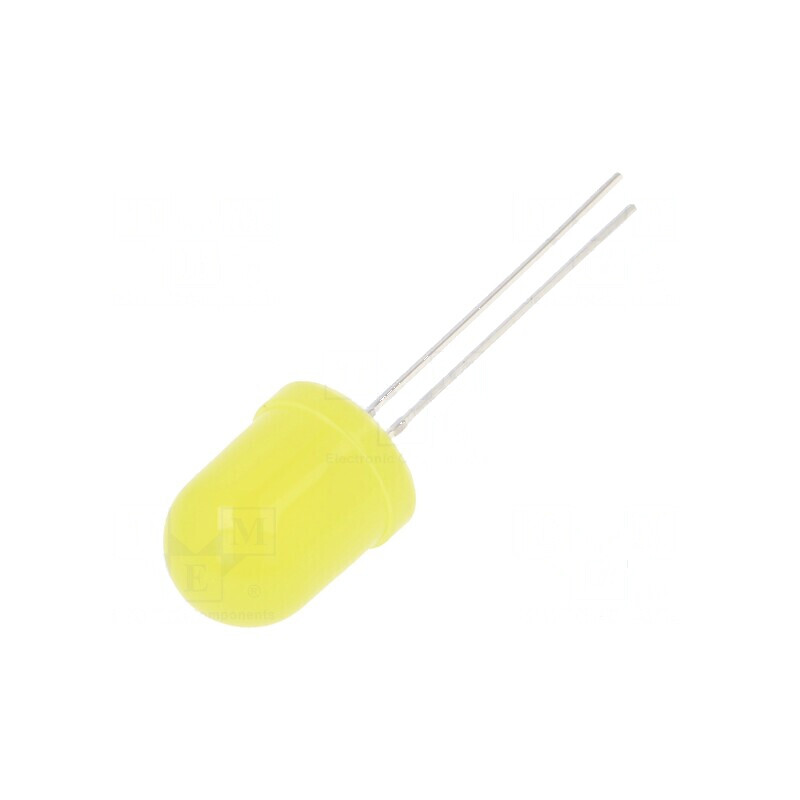 LED galben 10mm 1120-1560mcd 30° convex | Electronic-mag.ro | Componente Electronice