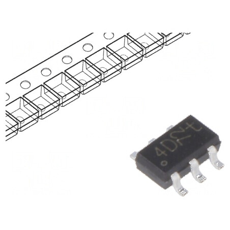Diodă TVS 7,5V Unidirecțională SC74 SOT457 TSOP6 | Electronic-mag.ro | Componente Electronice