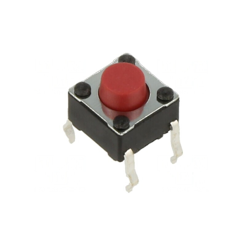 Microîntrerupător TACT SPST-NO 0,05A/12VDC THT | Electronic-mag.ro | Componente Electronice