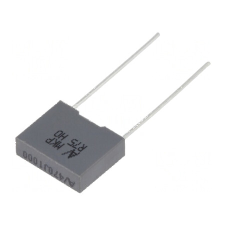 Condensator polipropilenă R75 470pF 10x3x8mm THT ±5% | Electronic-mag.ro | Componente Electronice