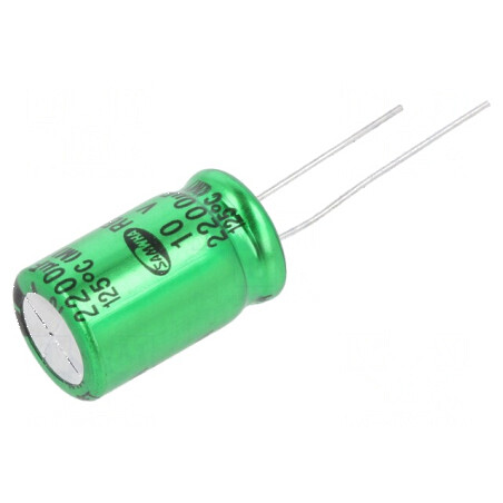 Condensator electrolitic THT 2200uF 10VDC Ø12,5x20mm ±20% | Electronic-mag.ro | Componente Electronice
