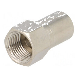 Conector F mufă tată RG6 crimpat drept pe cablu | Electronic-mag.ro | Componente Electronice
