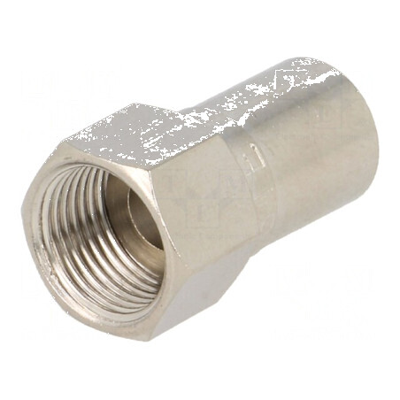 Conector F mufă tată RG6 crimpat drept pe cablu | Electronic-mag.ro | Componente Electronice