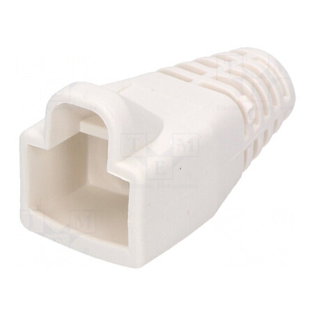 Protecție mufă RJ45 6mm albă | Electronic-mag.ro | Componente Electronice