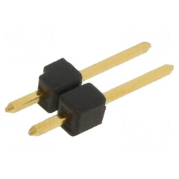 Conector şiruri pini tată 2 drept 2,54mm THT | Electronic-mag.ro | Componente Electronice