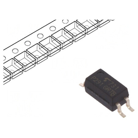 Optocuplor SMD 3,75kV 80V SO4 cu 1 Canal și Ieșire Tranzistori | Electronic-mag.ro | Componente Electronice