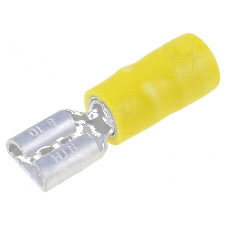 Terminal plat 6,3mm mamă 3,5mm2 crimpat pe cablu | Electronic-mag.ro | Componente Electronice